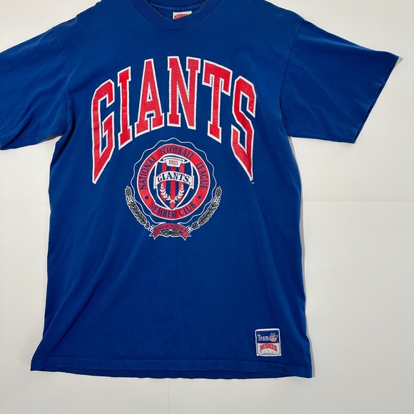 Vintage 1994 New York Giants NFL Nutmeg Blue T-Shirt Size XL USA Single Stitch - Picture 3 of 12